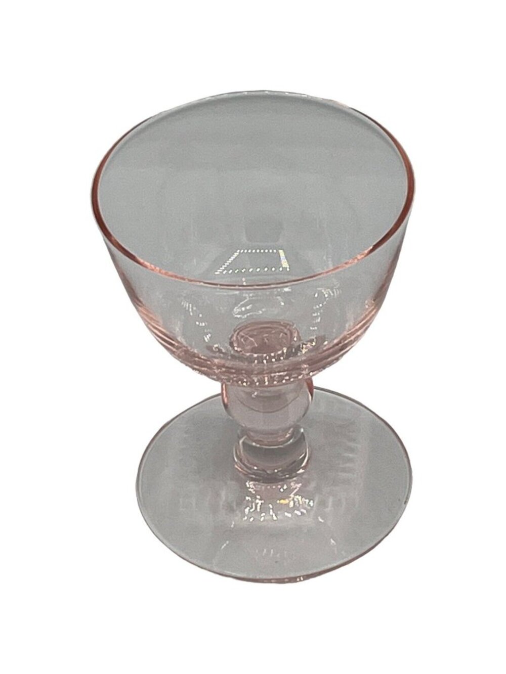 Vintage Pink Ball Stem Liqueur Glass Cordial Goblet Dessert Cup Replacement - Picture 3 of 8